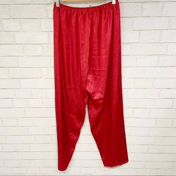Vintage Repose Red Pajama Set Size L X18 - Picture 7 of 7